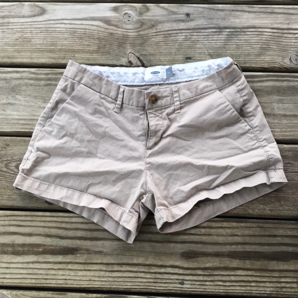 Old Navy mid rise khaki shorts